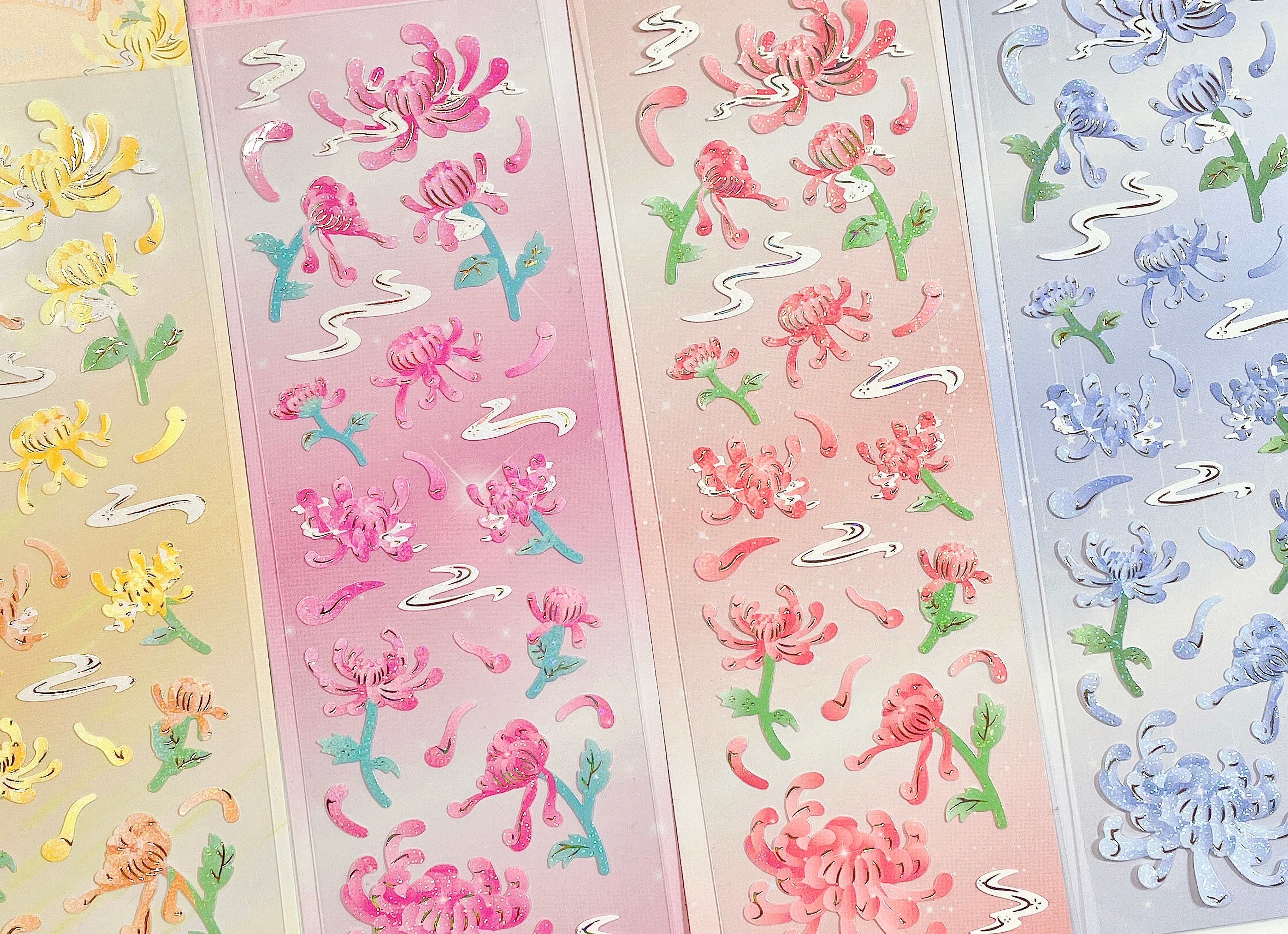 Chrysanthemum sticker sheet